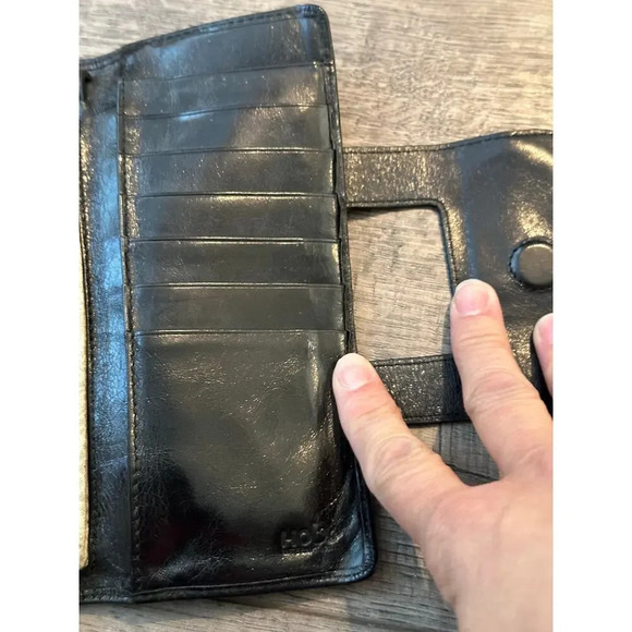 Hobo International Black Patent Leather Clutch Purse - Picture 8 of 11